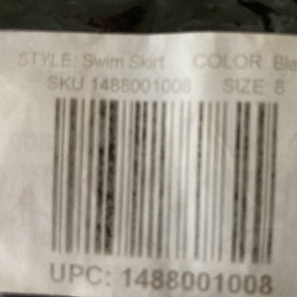 Ruby Ribbon Black Swim Skirt size 8 - Picture 3 of 9